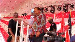 Former president Uhuru Kenyatta.